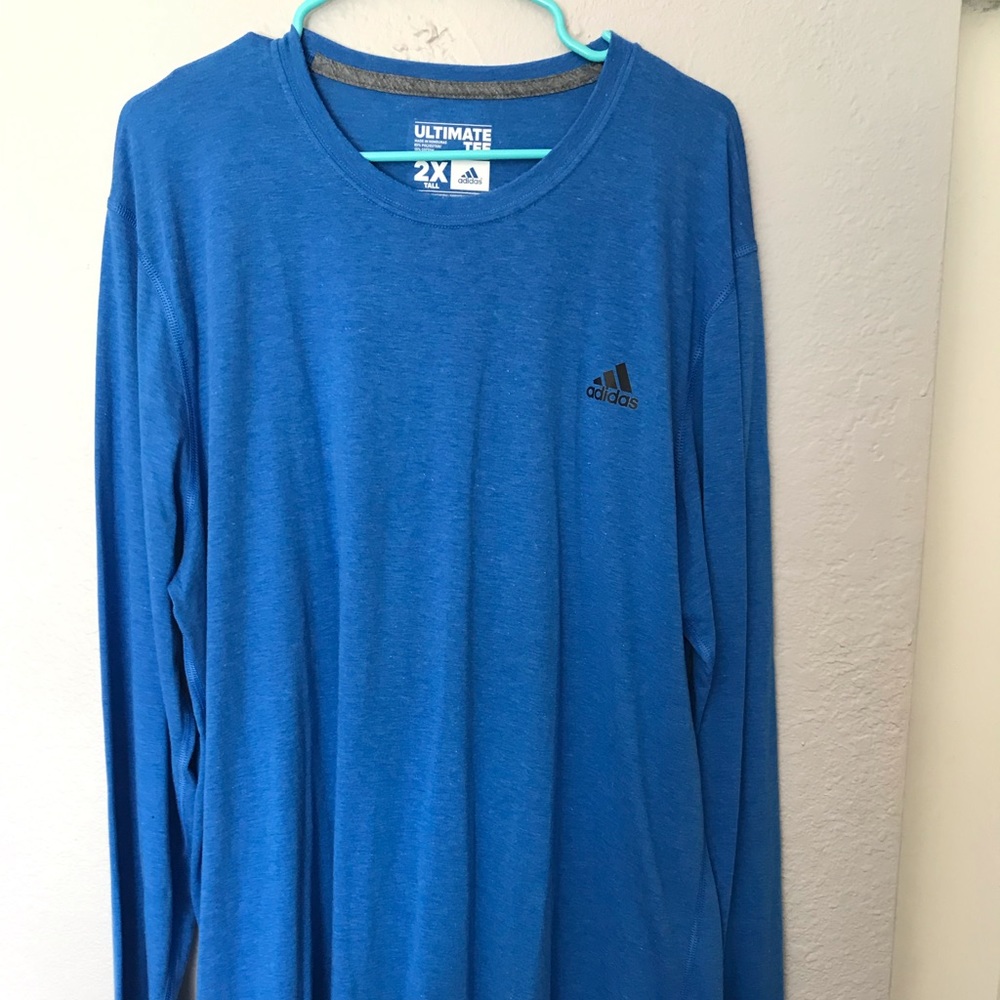 Adidas 2XLT blue long sleeve